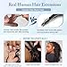 Human Crochet Hair Pre Looped 120g Burmese Curly Feather Crochet Real Human Hair Extensions Reusable Invisible Pre-Separated Knotless 100% Virgin Human Hair Crochet Bundles 20 Inch Natural Black