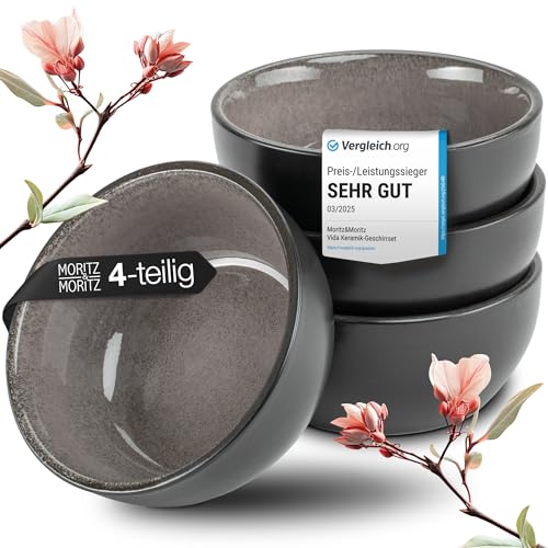 Moritz & Moritz VIDA 4x Miso Schüssel Set 12 cm Ø - Japanisches...