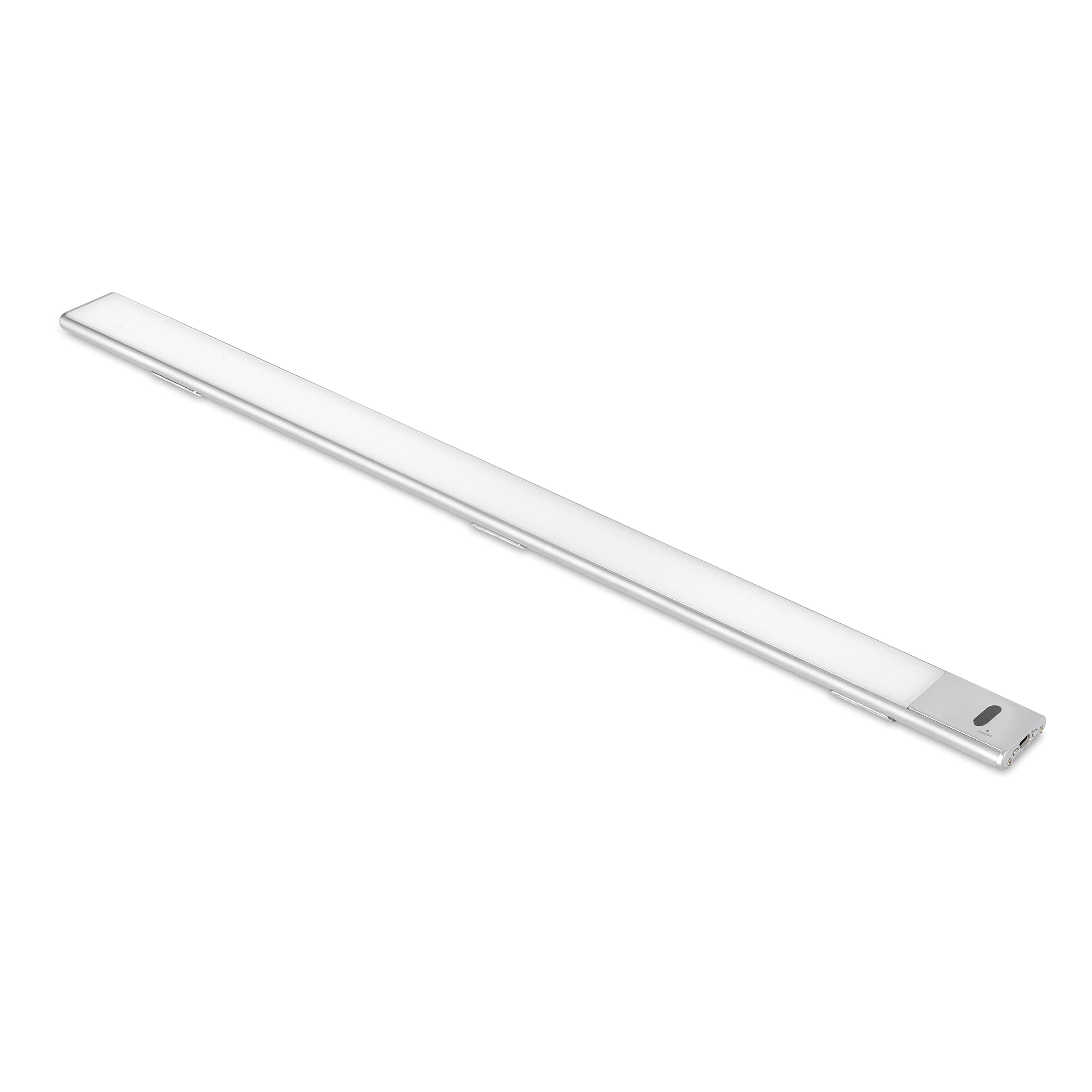 EMUCA - Aplique LED recargable por USB Kaus con sensor táctil de proximidad, L 600 mm, Anodizado mate, Plástico y Aluminio, 5213962