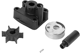 EBTOOLS girante pompa acqua adatto per Sistema di girante della pompa della gomma di gomma dell'acqua Assemblea della ciotola d'acciaio Parti della pompa dell'acqua nere adatte a fuoribordo Yamaha 2/