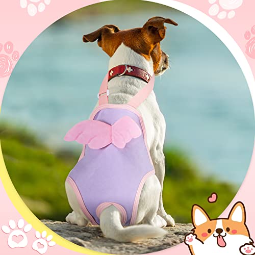Kacctyen 6 Pcs Dog Diapers Striped Sanitary Pantie With Adjustable Strap Suspenders Washable Reusable Dog Pants Cute Dog Underwear Female Pet Breathable Jumpsuits For Girl Puppy Corgi Bulldog (Small) #TOP6