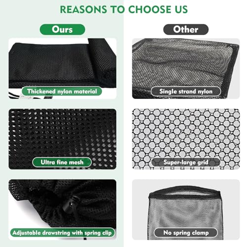 2 bolsas filtro para bomba de estanque, negro, 8.66"x6.29" miniatura 6