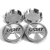 llantas enkei rpf1 Adhesivos rueda: Aluminio Without 4PCS / porción de Eje del Centro del Casquillo for Enkei Rpo1 Rpo 1 Gama Sebiji RM18 RM70 4biji Cubierta de llanta 58MM de Coches Sportrim Sport llanta de la Rueda Enkei (Color : Silver)