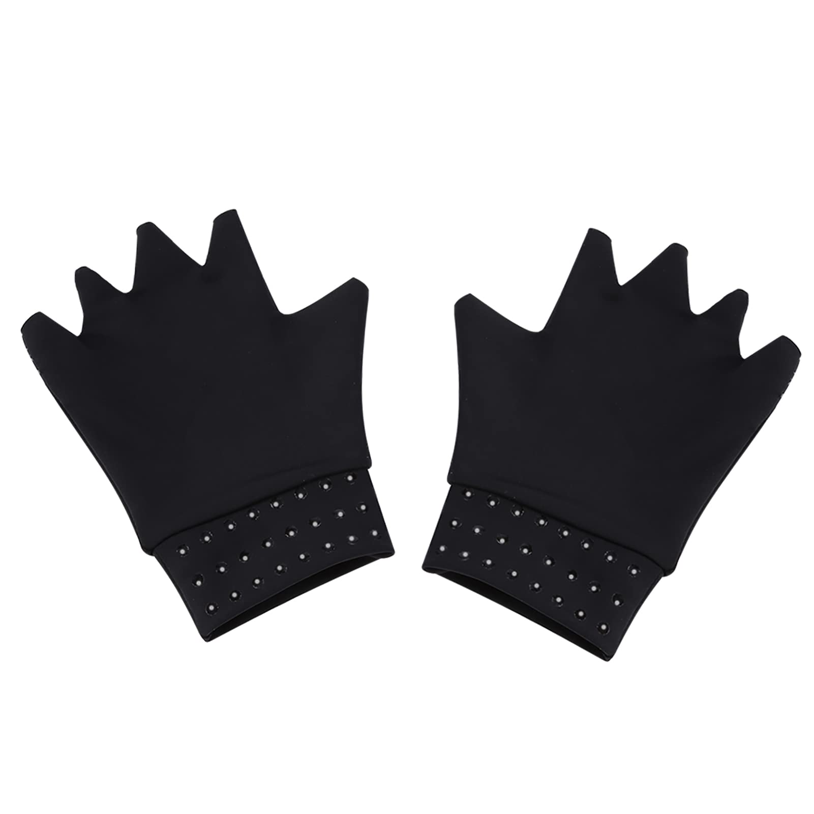 Anti-Arthritis mit Magneten, Arthrose Handschuhe mit Kupfer,Arthritis, fingerlose Kompressionshandschuhe,heumatoide Hand Schmerzen Gesundheit Kompressionstherapie,Beruhigt Schmerzende Hände (Schwarz) Drogerie & Körperpflege
