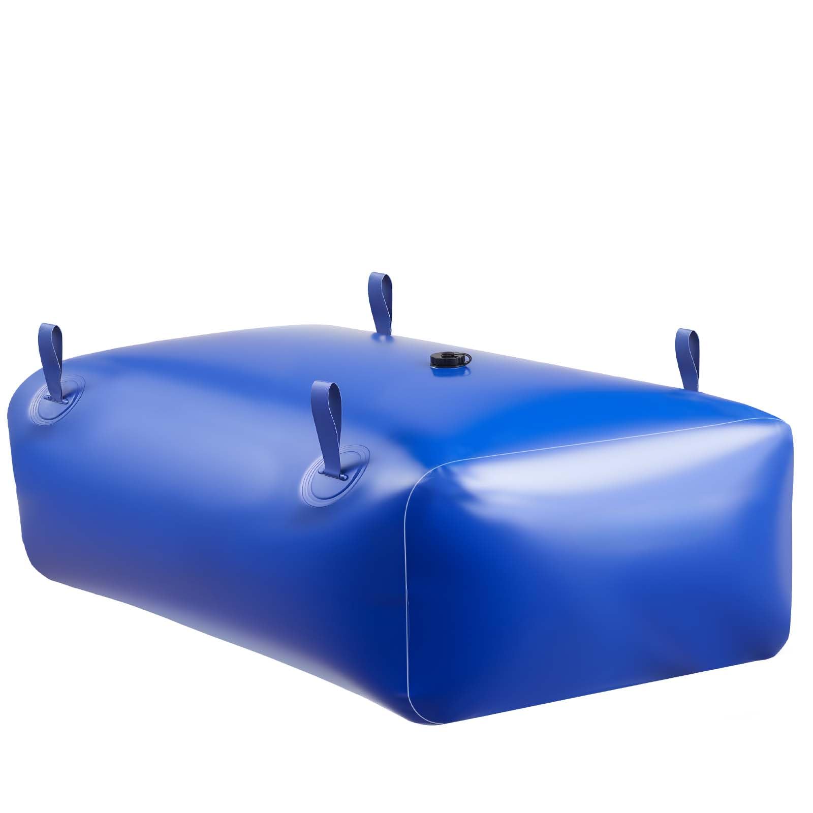 VEVOR Réservoir d'Eau Souple 240 L, Vessie de Stockage Eau Pliable, Sac Conteneur d'Eau PVC Grande Capacité, pour Irrigation Jardin, Camping, Camping-car, Utilisation Extérieur, Stockage Urgence, Bleu