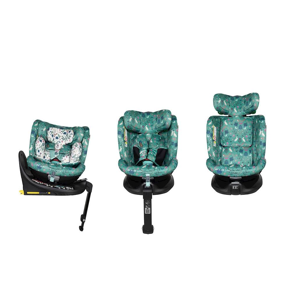 COSATTO All in All Extra i-Size - Seggiolino auto girevole a 360°, gruppo 0+123, 0-36 kg, 0-12 anni, ISOFIX, ERF, esclusivo sistema anti-fuga (Masquerade)