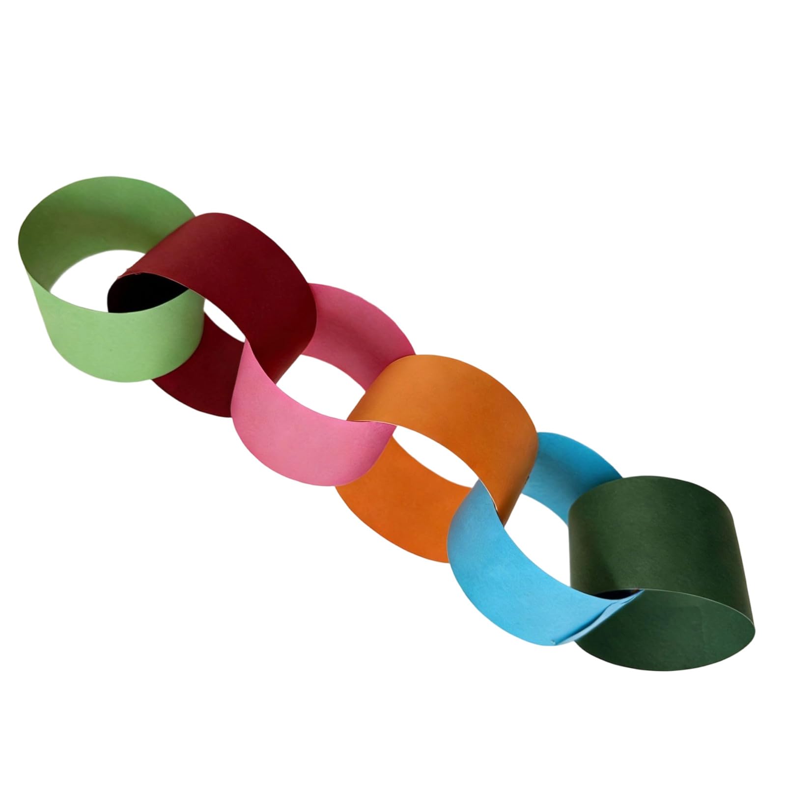 Meiliyizu 100Pcs Cheerful Rainbow Paper Chains Safe and User Friendly for Children Birthday Parties and Classroom Decors Kids Birthday Party Decorations