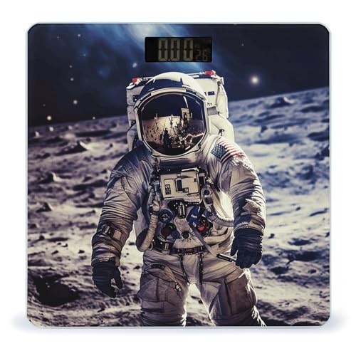 Báscula digital para baño con pantalla LCD y vidrio templado 26x26 cm miniatura 1