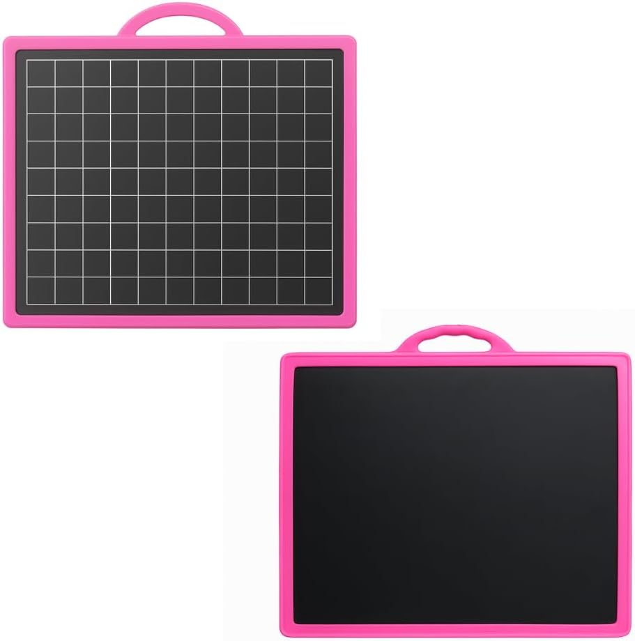 Kids Writing Slate Blackboard – Double Sided Plastic Reusable Learning Board |for School, Preschool & Home | Educational Chalkboard for Drawing & Writing Practice