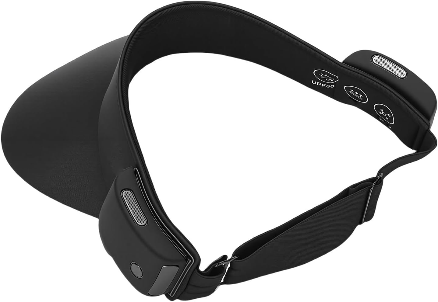 Bluetooth Sunhat with Detachable Speakers for Outdoor Activities Wireless Wearable for Running Fitness Hiking Camping for Men and Women Black (Black)