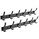 2 Pack Coat Rack Wall Mount, Coat Hooks Wall Mount, Wall Hooks for Hanging, Hat Rack for Wall, Coat Hanger Wall Mount, Towel Hooks for Bathrooms