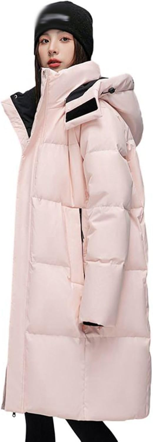 [GUREITOJP] ダウンコート メンズ ロング丈 ダウンジャケット 冬 ダウン90 フェザー 厚手 フード付き 防風 防寒着