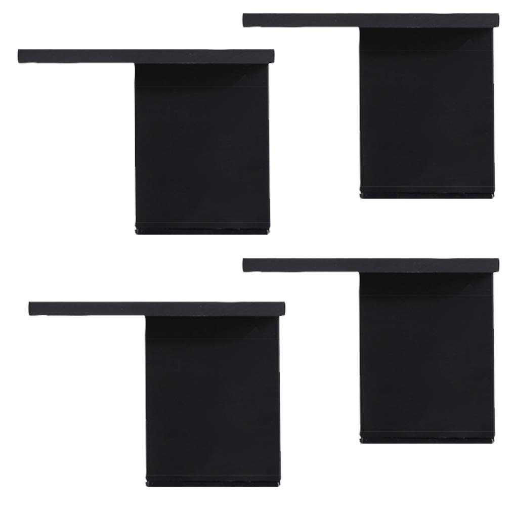 Patas de metal cuadradas de aluminio para sofás y armarios de cocina, pack de 4 unidades