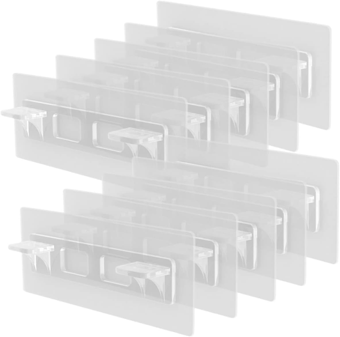 Swabs® Laminate Non-Marking Support Clear Shelves Plastic Hooks Plastic Shelves self Adhesive Shelves Clips Plastic Shelf Clips Adhesive Shelf Support Cabinet Accessory Shelf Pegs(Pack of 5 Pair) (B0CPJ5QZFD) Amazon Price History, Amazon Price Tracker