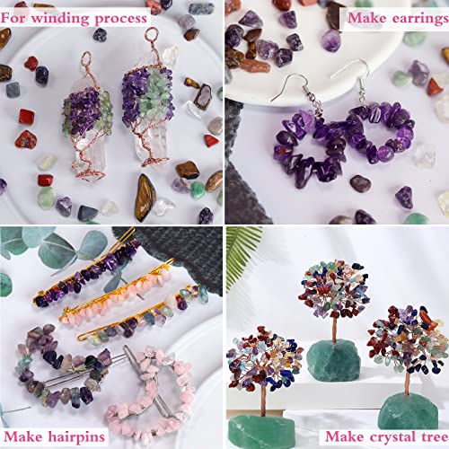 Fluorite Aquarium Gravel Rocks Natural Tumbled Healing Crystal Chips Bulk Gemstones Tumbled Crushed Stones for Fountain Vase Filler Planters Decorative Fish Tank Potted Reiki Energy Balancing 0.44lb - Image 6