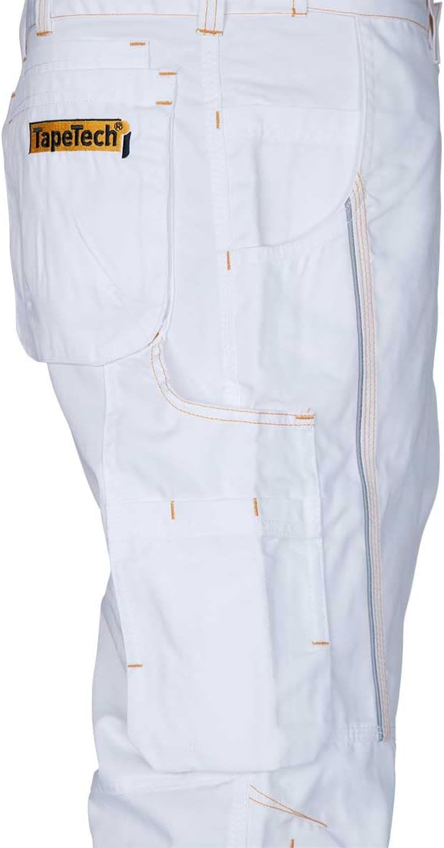 TapeTech Premium Work Pants, Size 30US/46EU White