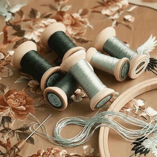 Image of Natural 100% Mulberry Handmade Embroidery Silk Thread Silk Floss (40)
