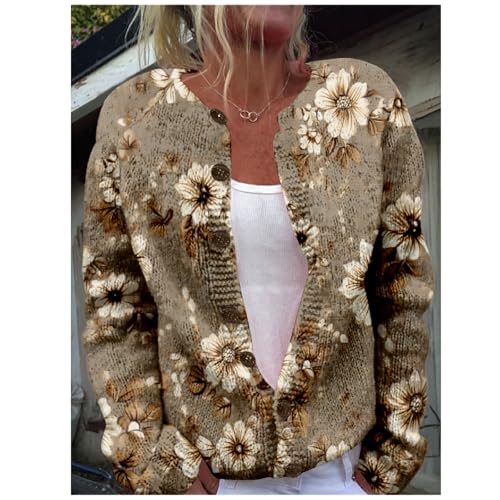 Women's Cable Knit Cardigan Open Front Crochet Button Down Long Sleeve Warm Cardigan Sweaters Fall Winter Coat2