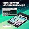 ADATA Premier Extreme SDXC SD 7.0 Tarjeta Express - 512GB PCIe Gen3x1 NVMe SD - hasta 800/700MB/s - V30 UHS-I Compatible - para Video 4K y Flujos de Trabajo de Creadores - 1 Unidad 8