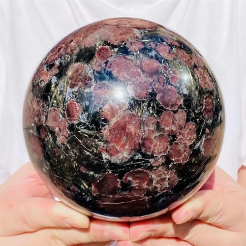 Boule en quartz grenat 1.5kg cristal naturel pour lithothérapie