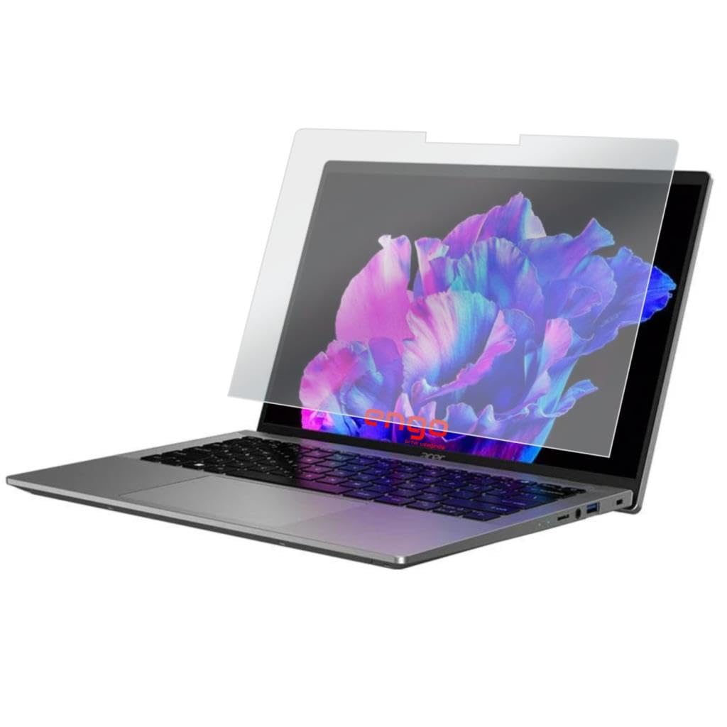 Engo Acer Swift Go 14 İnç İle Uyumlu Mat Ekran Koruyucu Notebook, Yansıma Ve Parlama Önleyici Parmak İzi Bırakmayan Laptop Koruma, 9h Temperli Kırılmaz Esnek Nano Cam