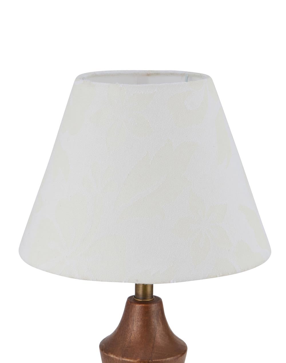 Fabindia White Cotton Cutwork Flower Tapered Drum Small Lampshade-picture-13