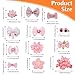 Sorcristy 20Pcs Light Pink Small Dog Hair Bows, Cute Puppy Dog Bowknot Hair Bow Bulk with Rubber Bands, Mix Color Cute Grooming Flower Ball Bowknot Top Knot for Holiday Daily Yorkie Dogs Accessories