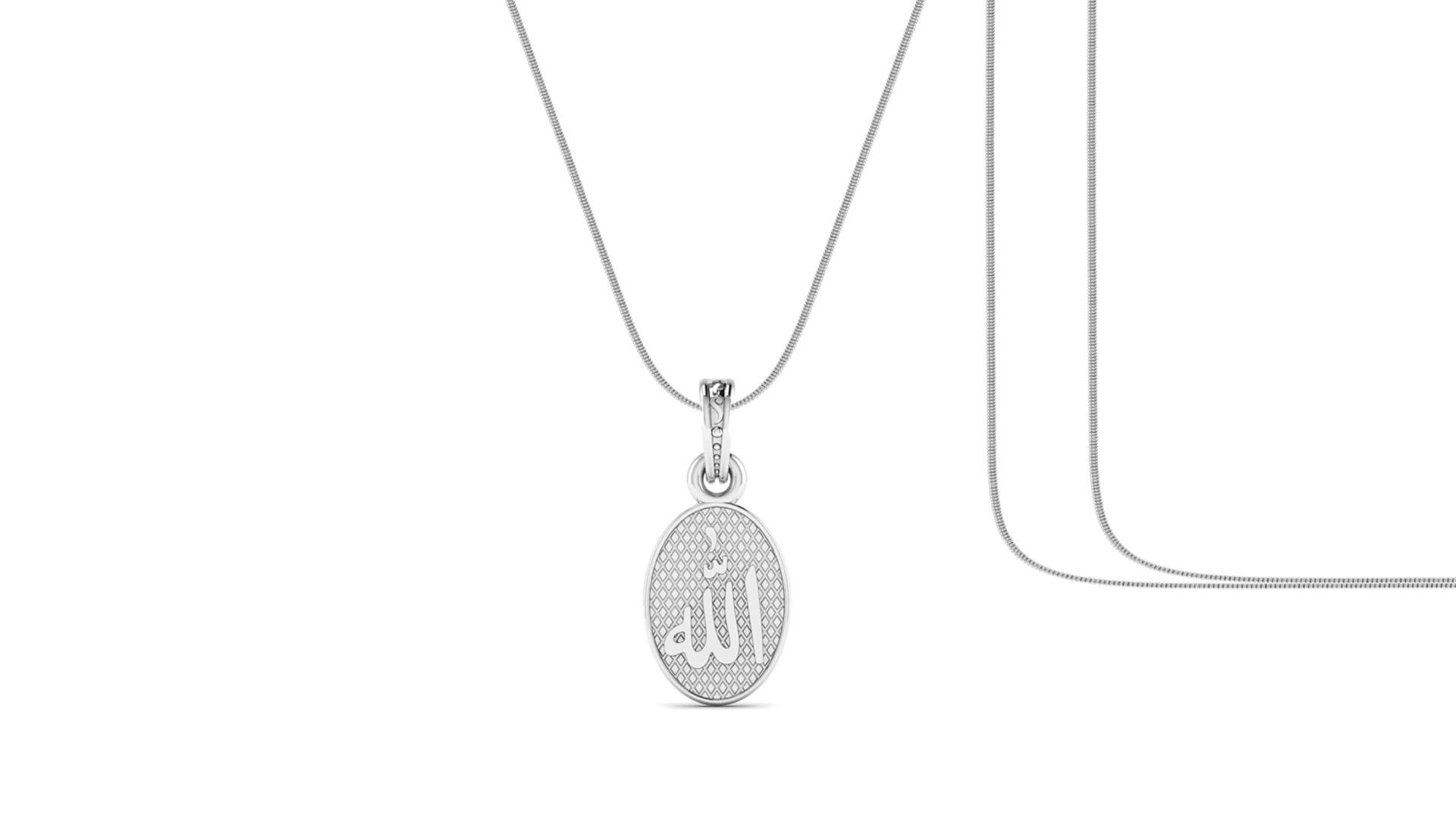 Collier Allah argent pur anti-ternissement, la solution durable contre la perte d'éclat