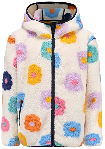 Girl's Jacket Kids Full Zip Ultra Soft Sherpa Fleece Hoodie Sweatshirt