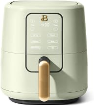 Beautiful 3 Quart Digital Air Fryer with TurboCrisp Technology – Matte Finish, Touchscreen, Nonstick Basket (Sage Green)