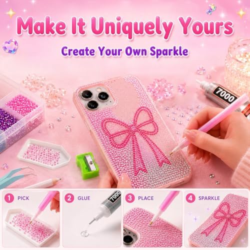 Redtwo 40000Pcs Resin Jelly Rhinestones for Bedazzling Kit with 4Pcs Glue - 5