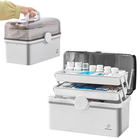 Amazon.de: LPAMABA Hausapotheke Box Medikamenten Aufbewahrung Groß ...
