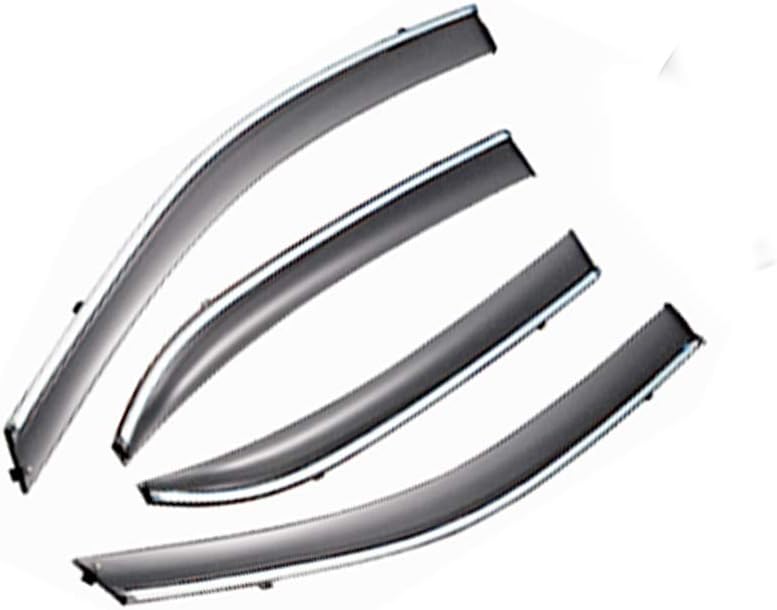 Car Styling Smoke Window Sun Rain Visor Deflector Guard for 301 2014-2017 NOT in Channel rain Guards 4-Piece Set
