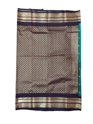 Mamtha green gadwal silk saree – image 4