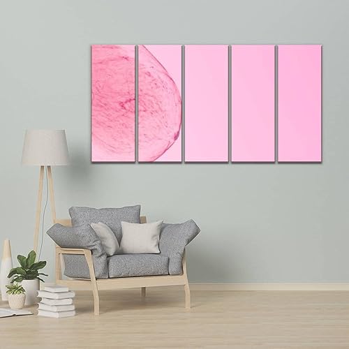 Miniatura 3 de 5 paneles de arte para decoración de pared, imagen de mamografía para detección de cáncer de mama, obras de arte modernas, impresiones en lienzo