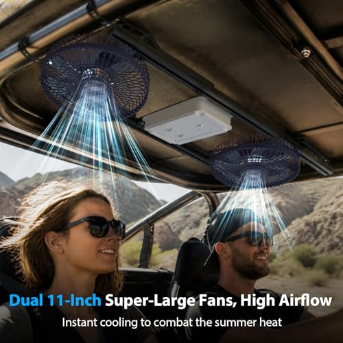 Ventilador UTV 12V para eliminar el calor en cabina Polaris con flujo variable continuo 2