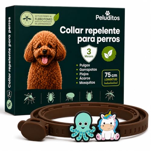 Peluditos Collar Antiparasitario Perro Repelente Flebotomo 75cm