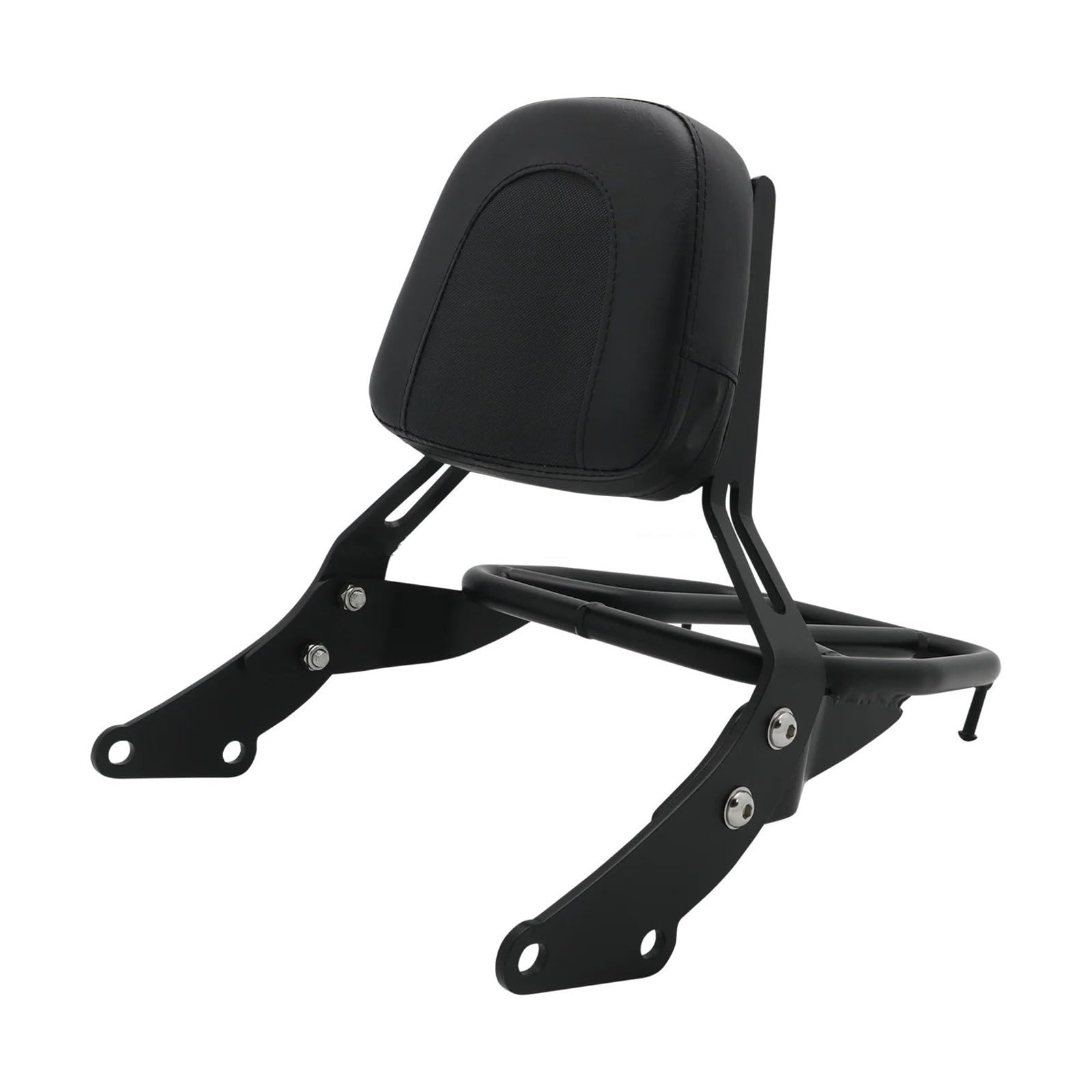 Supporto Ripiano Cuscino Moto Schienale Passeggero Sissy Bar Portapacchi Per Triumph Per Bonneville T120 T100 Per Street Per Twin Per Scrambler 2017-2022 Portapacchi Posteriore(Nero)