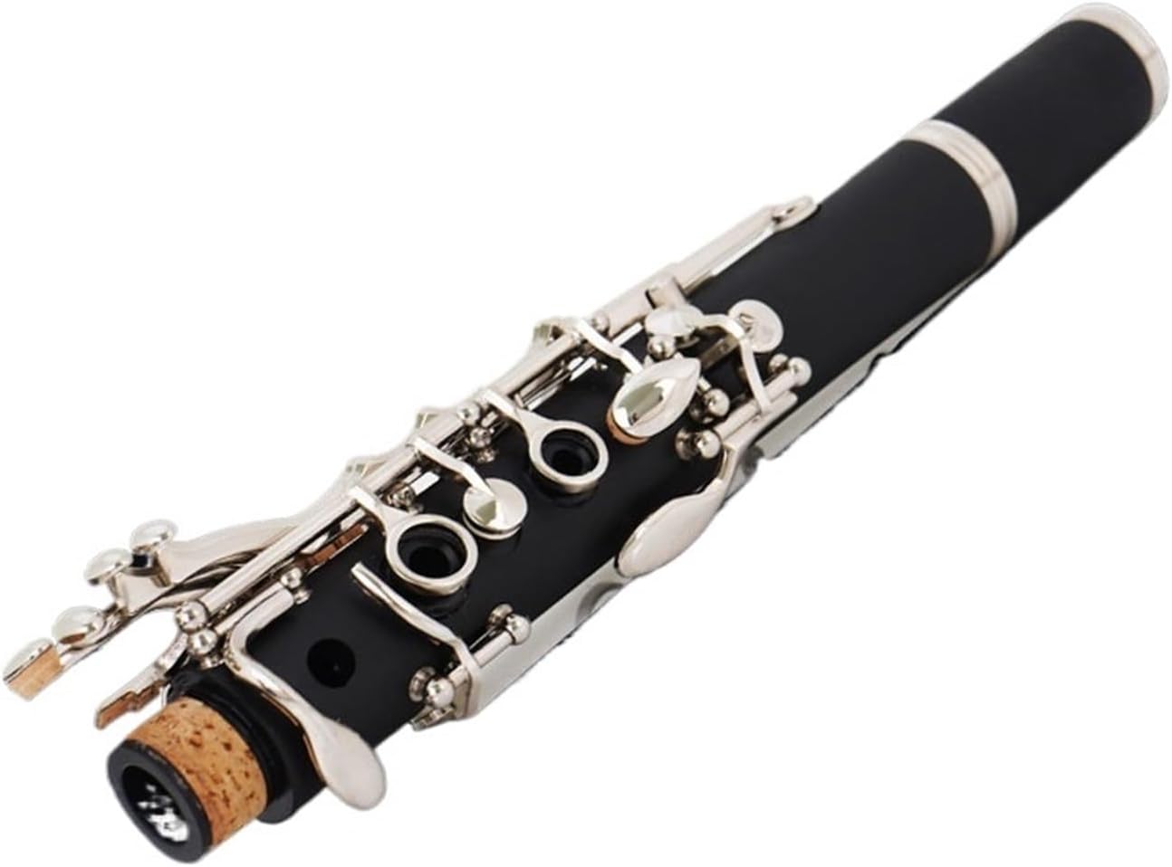 Clarinet B Flat Instrument Beginner Exam Performance ABS Bakelite Solid Nickel Silver Plated(E)