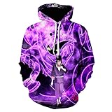 IFIKK Anime Pullover Hoodie Jungen Mädchen 3D Druck Manga Anime Kapuzenpullover Japanischen Anime Hoodie Kakashi Sasuke Pullover Outwear Unisex Sweatshirt (Stil 8, M)