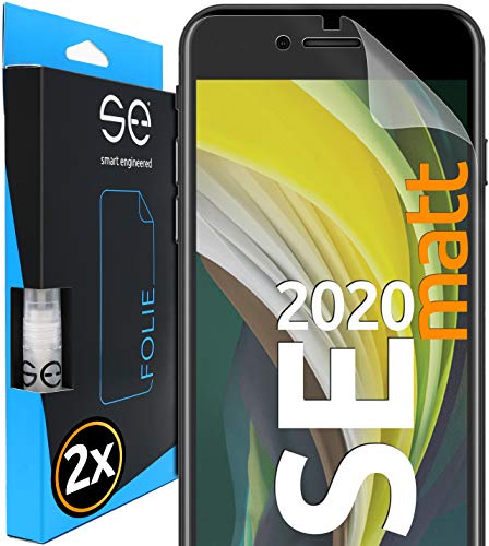 smart engineered Protectores de Pantalla de hidrogel 3D Compatible con Apple iPhone SE 2020 [2 Unidades Pelicula Vidrio TPU - Estera, Compatible...