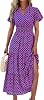 Vestido largo floral de verano para mujer MASCOMODA 2026, manga corta 2
