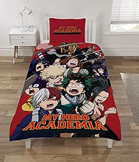 MY HERO ACADEMIA Duvet Set, Polyester, Multi, Single