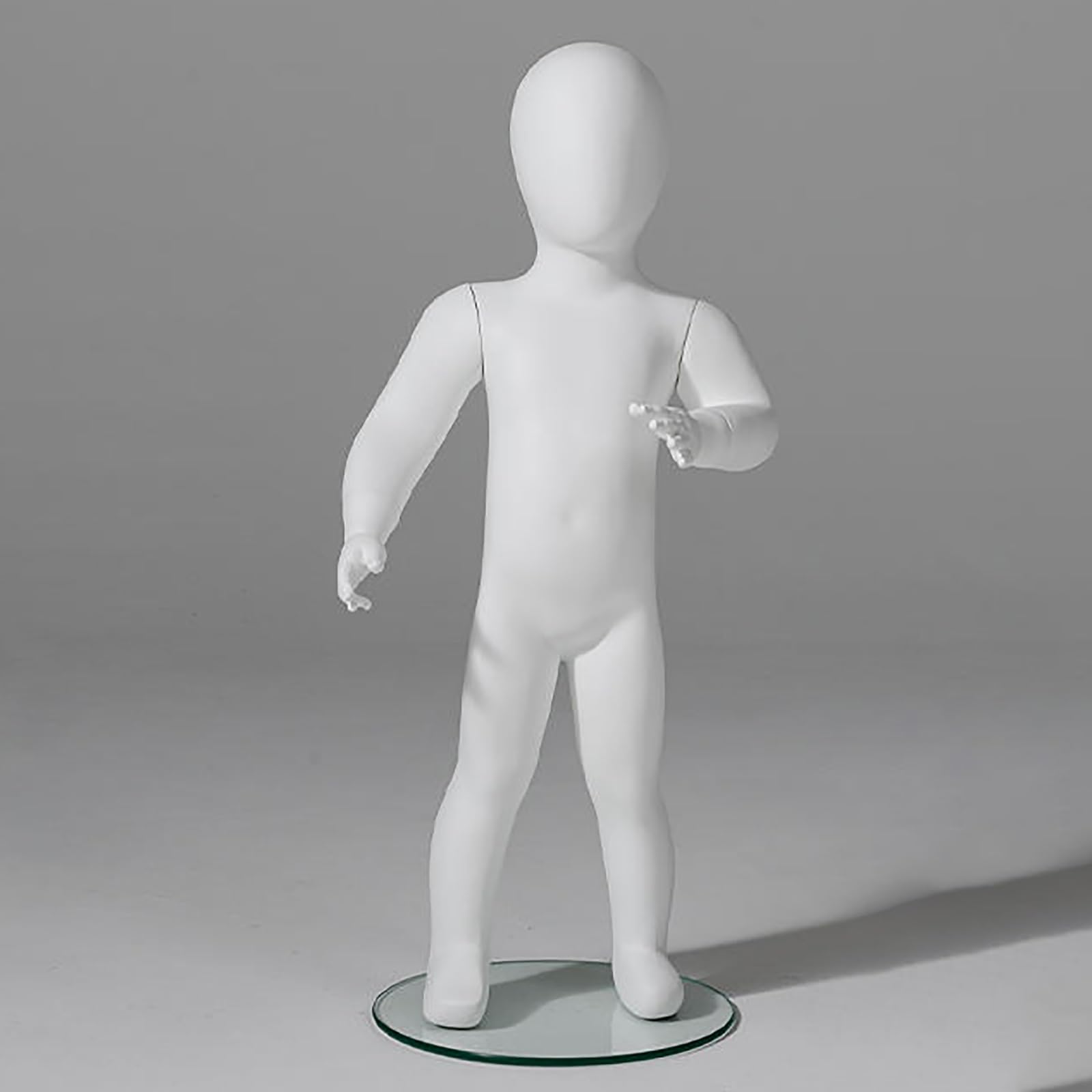 Maniquí de cuerpo entero para niños con silueta realista para fondo fotográfico