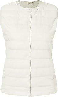 Women's Vest Short Sleeveless Padded Elegant Warm Lightweight Sleeveless Jacket 100 Grams Down Jacket Sleeveless Quilted Winter Work Jacket Vest