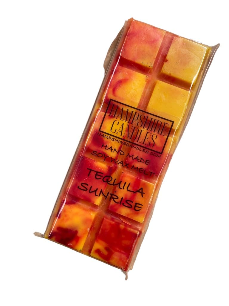Tequila Sunrise Wax Melts | Highly Scented | Eco Soy Wax, Cruelty & Vegan Free | Handmade Snap Bar (2 Bars)