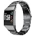 Fitbit Ionic Band, Shangpule Stainless Steel Metal Replacement Bracelet Strap with Folding Clasp for Fitbit Ionic Smart Watch(Black)