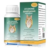 Cat Dewormer Liquid – Broad-Spectrum Pyrantel Pamoate Dewormer for Cats, Effective Against Tapeworms, Roundworms & Hookworms, 120 mL (4.2 fl oz)