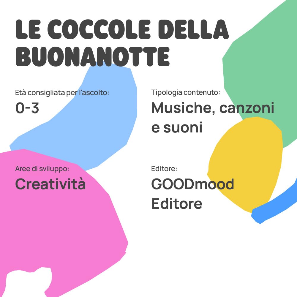 FABA Personaggio Sonoro - Le Coccole della Buonanotte - Musiche, canzoni e suoni per bambini e bambine 0+ - Ascoltabile con FABA Raccontastorie, gioco educativo versione Italiana