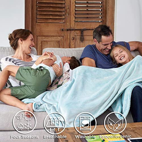 Faux Fur Throw - Luxurious, Soft, Hypoallergenic Premium Fashion Faux Wolf Fur Blanket With Faux Mink Back And Gift Box, 60”X70” By Bh (Pearl White) #TOP5